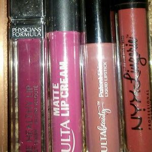 Set of four unopened liquid lipstick